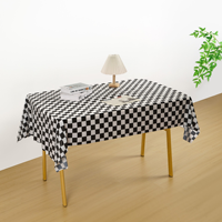 Nappe jetable en PEVA à carreaux, imperméable, pour restaurant, commande en gros