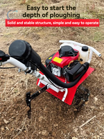 Mini Motocultor a Gasolina, Herramienta Agrícola Doméstica para Arar, Desherbar, Cavar Zanjas y Remover la Tierra