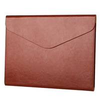 Portátil A4 A5 logotipo personalizado tela de bolsillo PU cuero impermeable ignífugo malla cremallera almacenamiento cartera carpeta de archivos bolsa de documentos