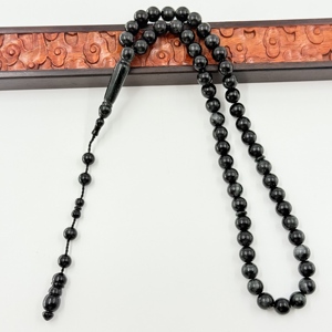 Chapelet musulman, Tisbiha, 10 mm avec 51 perles en résine, Misbahah, Louange à Allah, Kaaba, Imam, <span class=keywords><strong>Suba</strong></span>, Tlabusli, Chapelet islamique - Product Image 5