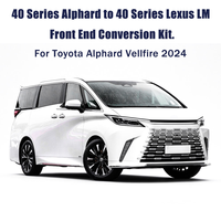 Kit de conversion de la partie avant de style Lexus LM pour Toyota Alphard Vellfire 40 Series 2024, en plastique, mise à niveau non destructive