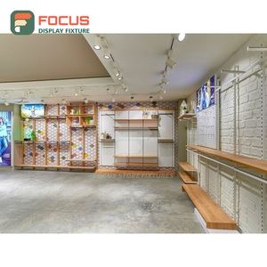 Upgrade Design Retail Shop Chrome Metal Display Showcase Layout Design Chain Clothing Store - Product Image 4