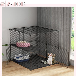 <span class=keywords><strong>Cage</strong></span> pour animal de compagnie, fil métallique métallique, bassin pour chaton, furet, <span class=keywords><strong>Chinchilla</strong></span>, boîte de jeux, maison - Product Image 6