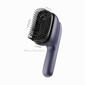 2-in-1電動ヘア頭皮マッサージコーム、振動ヘアブラシコームマッサージャー、エッセンシャルオイルディスペンサーと3段階振動速度付き - Product Image 1