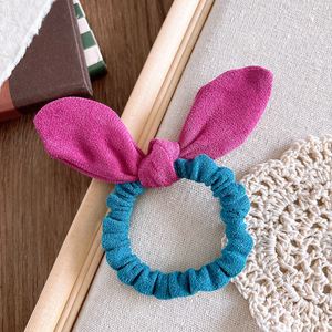 Trẻ Em Mới Dễ Thương Ngọt Ngào <span class=keywords><strong>Bow</strong></span> Tie Thỏ Tai Thỏ Tóc Ban Nhạc Đàn Hồi Tóc Quan hệ Cho Cô Gái - Product Image 6