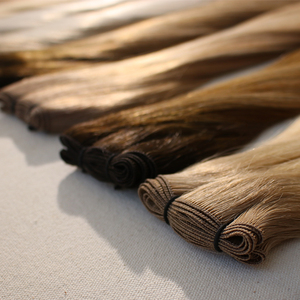 Một nhà tài trợ đôi rút ra 100g tóc con người handtied sợi ngang Châu Âu phần mở rộng tóc con người tay gắn sợi ngang bán buôn - Product Image 3