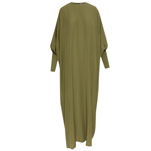 O Hals Übergröße Smocked Sleeve Kaftan Frauen Muslimische Kleidung Frauen Kleid Stil Türkei - Product Image 2