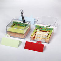Carnet de notes en papier 3D personnalisé sur le thème de l'architecture chinoise, calendrier magique, porte-stylo en acrylique fait main de luxe, nouvelle tendance, cadeau de papeterie