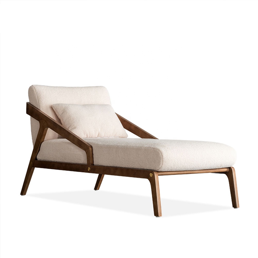 Wholesale Modern Wood Recliner Sofa Living Room Furniture Sofa Chairs Luxury Comfortable Indoor Chaise Lounge Chairs
