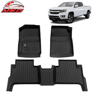 Tapis de sol toutes saisons en TPE 3D moulé, imperméable, compatible avec Chevy Colorado GMC Canyon 2015-2022, cabine double. - Product Image 1