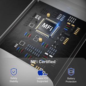 Mfi chứng nhận 1m USB-A cho sét iPhone sạc cáp dữ liệu nylon bện dây sạc cho Apple IOS CE RoHs FCC EAC - Product Image 4