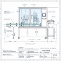 Machine de remplissage électrique entièrement automatique certifiée GMP avec moteur pour poudres et liquides en petites fioles Garantie 1 an