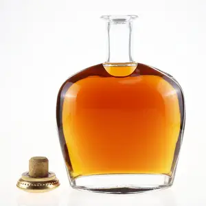 Botella de vidrio para whisky, botella de 500ml, 70cl, 750ml, 700ML