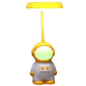 LED Lamp Rechargeable Eye Protection Flicker Free High Brightness Indoor Astronaut Night Lamp LED Reading Light Home Supplies