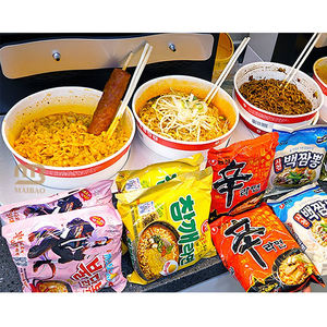 Bol à soupe ramen <span class=keywords><strong>mariné</strong></span> coréen personnalisé bols en papier ramen chauffables automatisés jetables bol en papier de cuisson à induction pour marmite de nouilles - Product Image 3