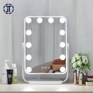 Hot Sell LED Makeup Hollywood Illuminate Vanity Dressing Table Mirror for Bedroom Cosmetic Mirror Desktop,desktop Mirror Lighted