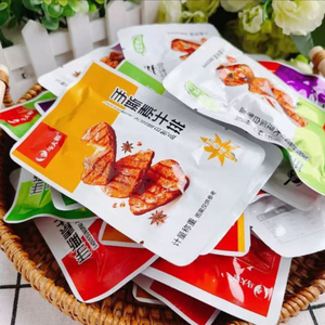 Especialidad china, bistec vegetariano, tiras picantes, aperitivos ricos en proteínas en bolsa para picnics, oficinas, reuniones y más - Product Image 1