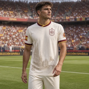 Uniforme <span class=keywords><strong>de</strong></span> Fútbol Retro Personalizado al Por Mayor, <span class=keywords><strong>Camiseta</strong></span> Sublimada, Jersey <span class=keywords><strong>de</strong></span> Fútbol Europeo para Hombre, España 2026, Tercer Conjunto <span class=keywords><strong>de</strong></span> Entrenamiento, 2025-2026 - Product Image 1