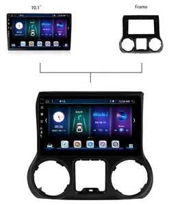 Autoradio multimédia 10.1 ", auto-play, image de recul, autoradio, audio, GPS, lecteur DVD, pour Jeep Wrangler, LHD