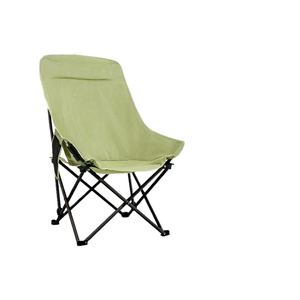 हाई-बैक मून चेयर बांस आरामदायक रेक्लाइनिंग पोर्टेबल स्टोरेज आउटडोर तह बीच कैंपिंग चेयर आउटडोर फर्नीचर - Product Image 4