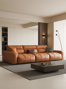 Divano Sezionale Mufang di Lusso Moderno in Vera Pelle Bianca di Alta Qualità, Set <span class=keywords><strong>Arredamento</strong></span> Eco-Friendly per Soggiorno Villa - Product Image 4