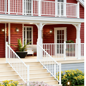 Sistema de Barandilla de Escalera de Seguridad para Exteriores, Estilo Minimalista, Acero Inoxidable con Recubrimiento en Polvo, Protección UV, para Villas y Centros Comerciales - Product Image 2