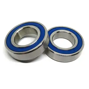 Rustproof Large S6011-2RS Stainless Steel Ball Bearing 55x90x18mm Blue Rubber Seal S6011RS