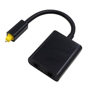 อะแดปเตอร์ดิจิตอล Toslink พอร์ตคู่ใหม่<span class=keywords><strong>สาย</strong></span>สัญญาณเสียงไฟเบอร์1 IN 2ออก - Product Image 6