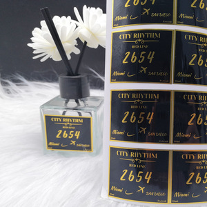Etiquetas Adhesivas Personalizadas con Logotipo para Botellas de Perfume de Lujo, Etiquetas Impermeables con Lámina Dorada para Botellas de Belleza - Product Image 2
