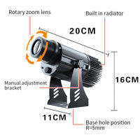 Projecteur de Logo Personnalisé Extérieur Étanche, Projecteur Gobo LED 40W 60W 100W 150W 200W, Lumières Publicitaires pour Marque d'Entreprise