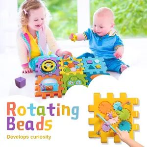 Cubo de actividades 6 en 1 para bebé, juguete multiusos de aprendizaje con música, clasificador en forma de centro, Dropshipping