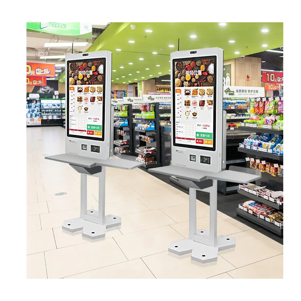 Crly Self food che ordina il terminale di pagamento chiosco digitale androide che ordina il chiosco di pagamento per il supermercato