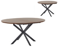 Table à manger ovale en bois, dernière tendance, gain de place, réglable et extensible, table de cuisine extensible