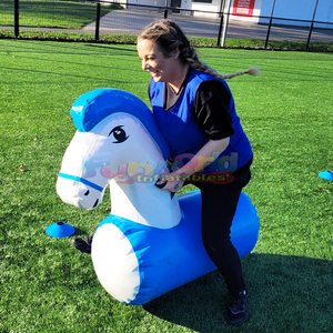 Thương mại lớp vui ngoài trời <span class=keywords><strong>Inflatable</strong></span> Derby Ngựa Đua theo dõi cho đội ngũ xây dựng sự kiện và các sự kiện - Product Image 2