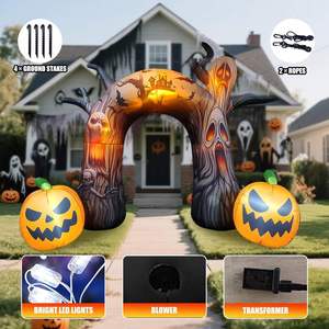 Arche gonflable personnalisée sur mesure pour Halloween, 10 pieds, avec éclairage LED intégré - Product Image 2