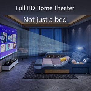 Lit multifonctionnel <span class=keywords><strong>de</strong></span> <span class=keywords><strong>type</strong></span> rangement simple en tan pour chambre à coucher, mobilier <span class=keywords><strong>de</strong></span> maison moderne - Product Image 3