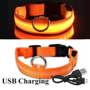 High Quality Anti-Lost Night Light Up Adjustable Dog Luminous Collar USB Rechargeable LED Growing Dog Collar - Product Image 6