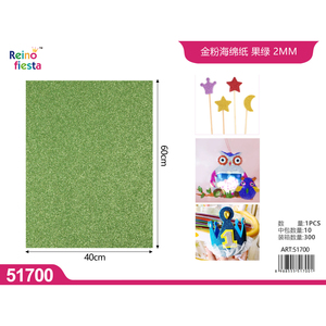Foglio di schiuma glitterata da 2MM per progetti artigianali in Polyfoam Non adesivo 40x60CM per progetti creativi - Product Image 1