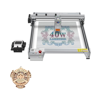 Machine de gravure/découpe laser LASER TREE 40000mW (40W+) avec kit de pompe d'assistance pneumatique, haute précision, garantie de 3 mois