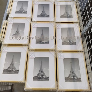 Wideway Cross-border Special Offer Modern Narrow-Edge Aluminum Alloy Photo <strong>Frame</strong> <strong>A3</strong> <strong>Gold</strong> A4 Black Tabletop/Wall-Mounted - Product Image 3