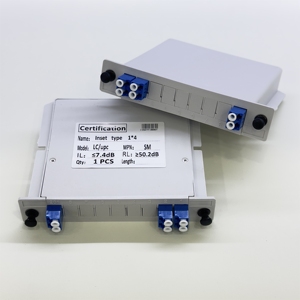 1x4 LC/UPC Insertion Card PLC <b>Splitter</b> SM FTTH CATV Plug-in PLC <b>Splitter</b> ABS Box Optical <b>Splitter</b> - Product Image 2