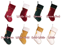 Chaussettes de Noël en velours personnalisées, décorations de Noël, cadeaux de Noël 2026
