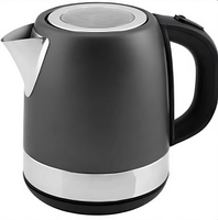 Bouilloire électrique de haute qualité 1,7 L, boîtier en acier inoxydable, couvercle à ouverture automatique, maintien au chaud, élément chauffant dissimulé pour hôtel