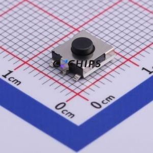 DTSGZML-62K-Q-T/R Tactile Switch SMD-4P,6.2x6.2mm Switch Single Pole Single Throw Round Button Vertical Mount 6.2mm - Product Image 1