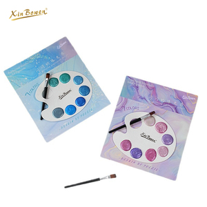 Xin Bowen Set de <span class=keywords><strong>peinture</strong></span> aquarelle nacrée 7 couleurs avec palette de mélange et mini pinceau Portable et <span class=keywords><strong>facile</strong></span> pour la <span class=keywords><strong>peinture</strong></span> en plein air - Product Image 5