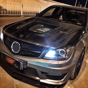 Capot en fibre de carbone véritable de style verre transparent pour <span class=keywords><strong>Mercedes</strong></span> Benz <span class=keywords><strong>Classe</strong></span> <span class=keywords><strong>C</strong></span> W205 C43 C63 Version limousine Pièces de carrosserie pour voitures C205 - Product Image 6