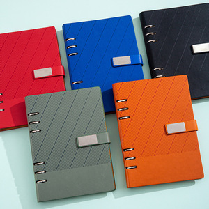 2025 Customized Business PU Leather A5 English <strong>Notepad</strong> Diary Notebook Official Gift Set Leather Notebook With Box <strong>and</strong> <strong>Pen</strong> - Product Image 4