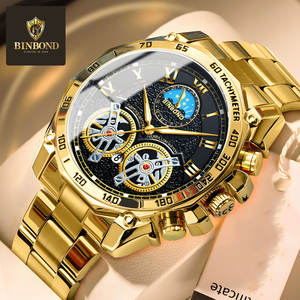 Binbond B4833 Reloj de cuarzo de negocios de lujo para hombre Moda Casual Impermeable Manos luminosas Reloj de pulsera para hombres Montre Relo - Product Image 1