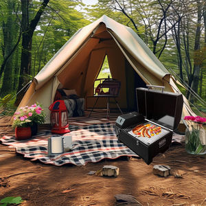 पोर्टेबल टेबलटॉप 202 वर्ग इंच लकड़ी पैलेट ग्रिल धूम्रपान करने वाले 8-1 डिजिटल तापमान नियंत्रण आउटडोर रसोई के पिछवाड़े बीबीसी ग्रिल - Product Image 4