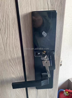 Serrure de porte d'hôtel électronique intelligente sans clé en alliage de zinc avec système de contrôle d'accès par carte pour hôtel